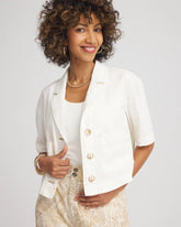 Chico's Clothing Soft-Stretch Short Cotton Shacket