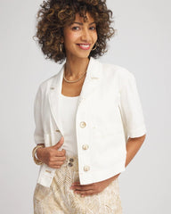 Chico's Clothing Soft-Stretch Short Cotton Shacket
