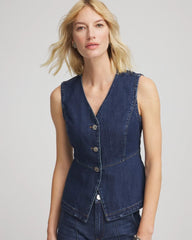 Chico's Clothing Sleeveless Denim Vest