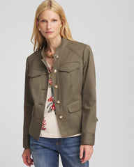 Chico's Clothing Peplum Field Jacket