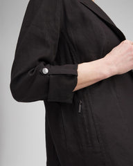 Chico's Clothing Linen Blend Stretch Blazer