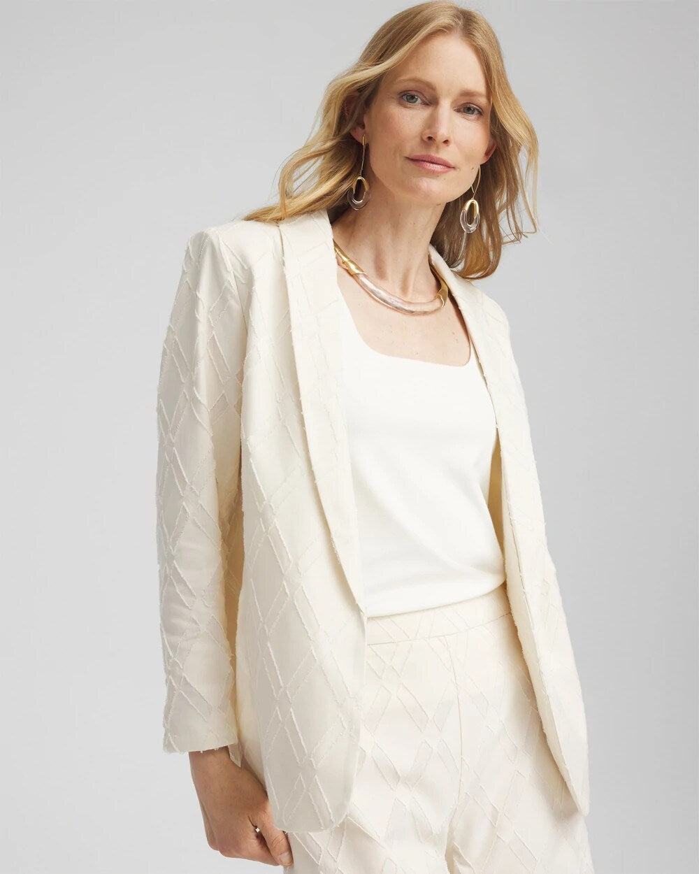 Chico's Clothing Textured Blazer