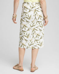 Chico's Clothing Linen Midi Wrap Skirt