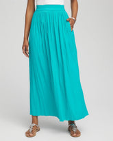 Chico's Clothing Pull-on Pleated Maxi Skirt