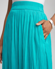 Chico's Clothing Pull-on Pleated Maxi Skirt