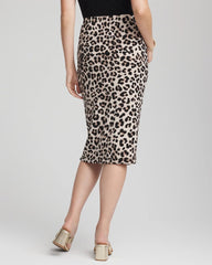 Chico's Clothing Travelers™ No Tummy Animal-Print Pencil Skirt