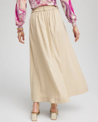 Chico's Clothing Pleated A-Line Midi Skirt