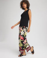 Chico's Clothing Travelers™ Tropical-Lily Midi Skirt