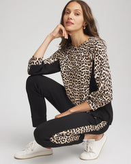 Chico's Clothing Zenergy® Animal-Print Bungee Top