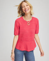 Chico's Clothing Pullover Peplum Sweater
