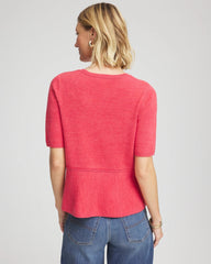Chico's Clothing Pullover Peplum Sweater