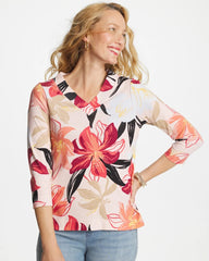 Chico's Clothing Pima Cotton 3/4 Sleeve Tee