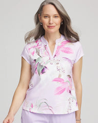 Chico's Clothing Zenergy® UPF Floral Polo