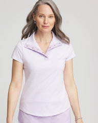 Chico's Clothing Zenergy® Striped UPF Short-Sleeve Top