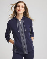 Chico's Clothing Zenergy® French Terry & Chambray Jacket
