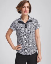 Chico's Clothing Zenergy® UPF Mockneck Short-Sleeve Top