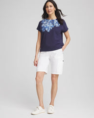 Chico's Clothing Zenergy® UPF Knit Applique Dolman Top