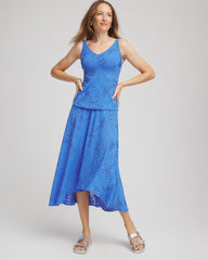 Chico's Clothing Gottex Skyfall Lace Long Skirt