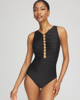Chico's Clothing Miraclesuit® Razzle Dazzle Swizzle One Piece Swimsuit