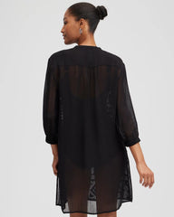 Chico's Clothing Embroidered Swim Dress Coverup
