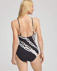 Chico's Clothing Gottex High Neck Halter Top Swimsuit