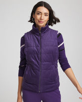 Chico's Clothing Zenergy® Reversible Velvet Puffer Vest