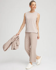 Chico's Clothing Zenergy® UPF Sleeveless Metallic-Striped Tank