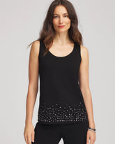 Chico's Clothing Travelers™ Embellished Scoopneck Tank
