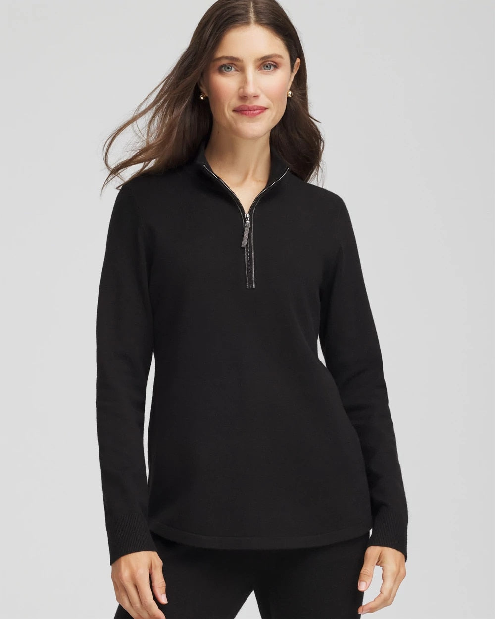 Chico's Clothing Zenergy® Luxe Half-Zip Pullover Top