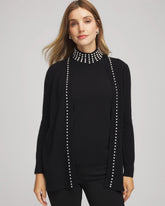 Chico's Clothing Cashmere Pearl-Trim Cardigan