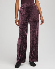 Chico's Clothing Crushed Velvet Wide-Leg Pants