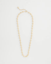 Chico's Jewelry Gold Bead Long Single-Strand Necklace
