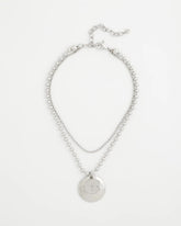 Chico's Jewelry Short Silver Ball Chain Pendant