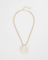 Chico's Jewelry Pearl and Gold Pendant