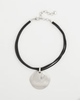 Chico's Jewelry Silver Pendant On Cord