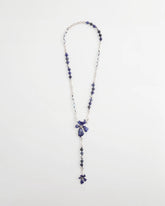 Chico's Jewelry Blue Flower Long Y-Necklace