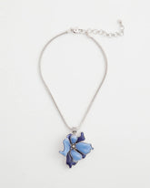 Chico's Jewelry Blue Flower Pendant