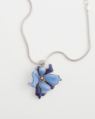 Chico's Jewelry Blue Flower Pendant
