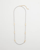 Chico's Jewelry Mixed Metal Link Long Necklace