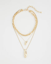 Chico's Jewelry Convertible Three-Strand Pendant Necklace