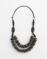 Chico's Jewelry SYLCA® x Chico's Black Disk Bead Statement Necklace