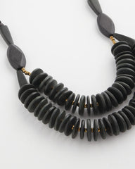 Chico's Jewelry SYLCA® x Chico's Black Disk Bead Statement Necklace