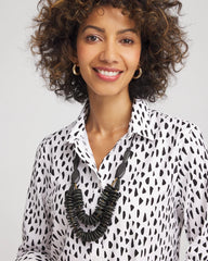 Chico's Jewelry SYLCA® x Chico's Black Disk Bead Statement Necklace
