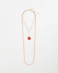Chico's Jewelry Convertible Beaded Pendant Necklace