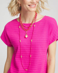 Chico's Jewelry Convertible Beaded Pendant Necklace