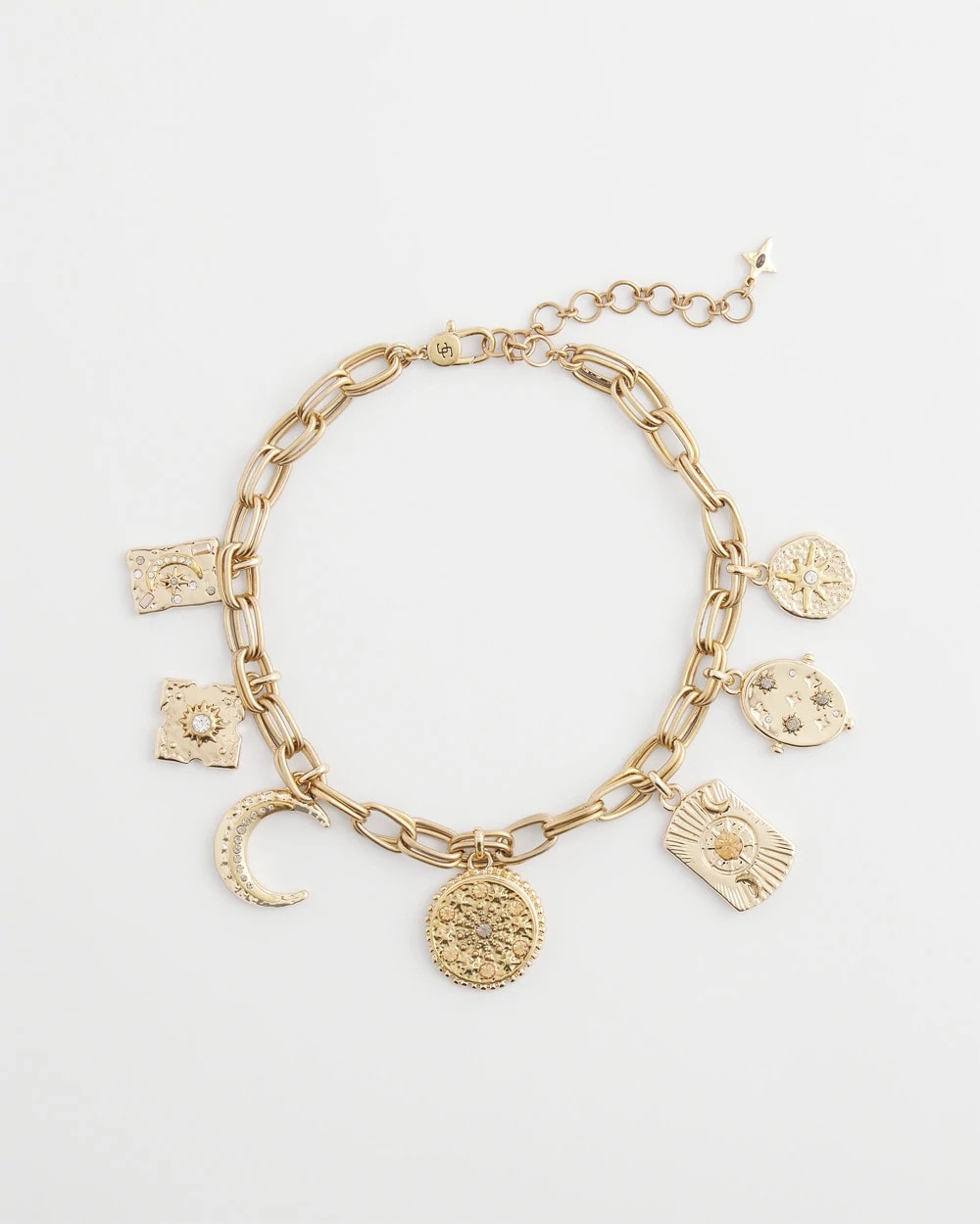 Chico's Jewelry Gold Celestial Charm Necklace