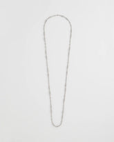 Chico's Jewelry Silvertone Long Beaded Necklace