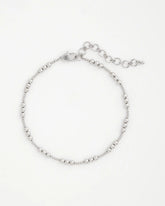 Chico's Jewelry Silvertone Beaded Necklace
