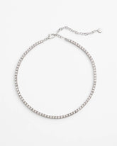Chico's Jewelry Silver Tennis Necklace