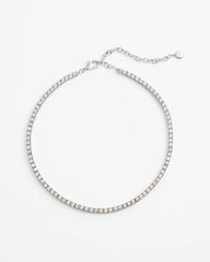 Chico's Jewelry Silver Tennis Necklace